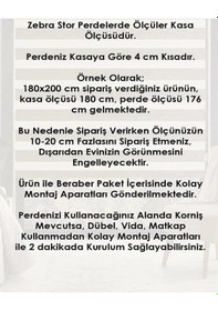 Resim A Kalite Zebra Perde Alüminyum Kasa Kolay Aparat Etek Dilim 