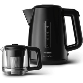 Resim Philips HD7301 Çay Makinesi, 1.9 L Kapasite, Gizli Rezistans, 1700 W ,siyah ,otomatik Kapanma 