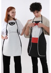 Resim Beautiful İkili Paket Sıvı Geçirmez Su Geçirmez Mutfak Önlüğü Gelin&damat 