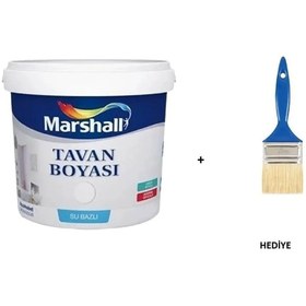 Resim Marshall Tavan Boyası Beyaz 3,5 Kg Kestirme Fırça No:2 Hediyeli 