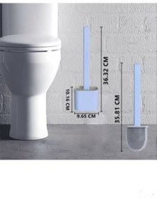 Resim Bayev Silikon Tuvalet Fırçası Banyo Bükülebilir Silikon Wc Fırçası 