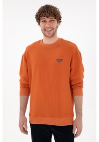 Resim U.S. Polo Assn. Erkek Comfort Fit Bisiklet Yaka Tarçın Sweatshirt 50290777-VR191 