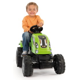 Resim Smoby XL Römorklu Pedallı Traktör - Yeşil 710111 