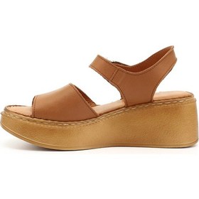 Resim Gönderi R Taba Antik Dolgu Taban Hakiki Deri Sandalet Taba 