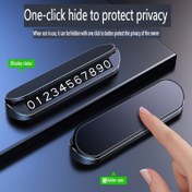 Resim Araba Gösterge Paneli için Geçici Park Telefon Numarası Plakası - Dayanıklı PC Malzeme, Pil Gerektirmez, Mükemmel Noel Hediyesi 