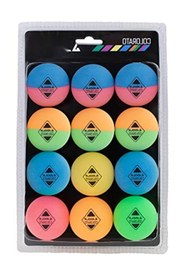 Resim markentegra Yetişkinler için Renkli Masa Tenisi Topu Seti (12'li) 