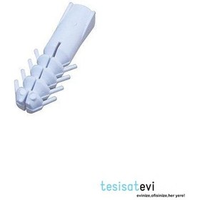 Resim Plastik Dübel 7 Mm - Beyaz Plastik Dübel 7 Mm - 100 Adet 