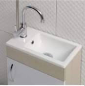Resim Turkuaz Seramik Mini Lavabo 24 x 42 CM 