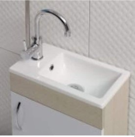 Resim Turkuaz Seramik Mini Lavabo 24 x 42 CM 
