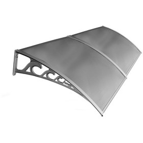 Resim Pratik Sundurma Kapı Pencere Üstü 100x240 Cm Gri 