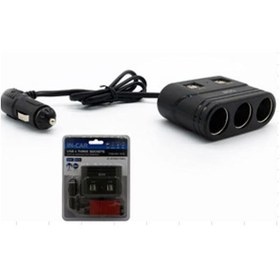 Resim Ayt Olesson 1678 12-24v 3lü 4 Usbli 120w 80 Cm Kablolu Araç Oto Tır Çakmak Çoklayıcı Çakmaklık Çoğaltıcı 