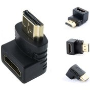 Resim Koodmax Hdmı Dirsek 90 Adaptörü Hdmı Erkek Dişi - Hdmı L Çevirici Uzatma 