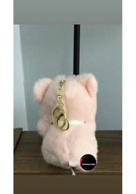 Resim Sevimli Kıyafetli Ayıcık Peluş Oyuncak Anahtarlık Hediyelik Uyku Arkadaşı 15 Cm PEMBE 