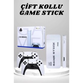 Resim Mobil Dünyası 4K Hd Görüntü Kaliteli Retro Game Stick 20000 Oyunlu Çift Kollu Beyaz Game Stick - MB000X-2H232 