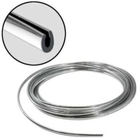 Resim 5 Metre Çıta Elkamet Geçme Nikelaj Krom Renk 