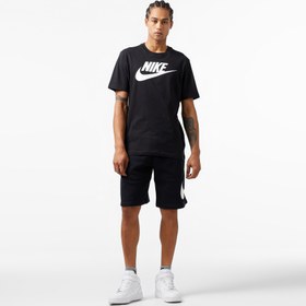 Resim Nike Icon Futura Erkek Siyah T-Shirt 