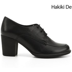 Resim Gönderi R Kadın Siyah Bağcıklı Orta Kalın Topuklu Hakiki Deri Oxford Ayakkabı Gdza13424071 siyah 