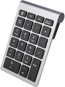 Resim Klavye 22 Anahtar Kablosuz Sayısal Klavye, 7/8/10 Için Ergonomik Tasarım, öğrenciler Ve Oyuncular Için Uygun (Demir gri) 