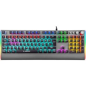 Resim Rampage KB-R210 Favory Rainbow Aydınlatmalı Kristal Red Switch Mekanik Klavye 