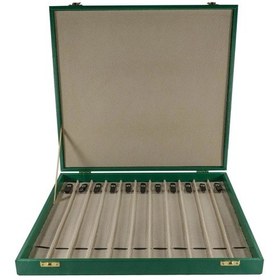 Resim Yeşil Renk Koleksiyonluk 11'li Deri Tesbih Kutusu 