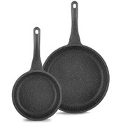 Resim Eda Focus 20 CM+28 CM Döküm Granit 2'li Tava Seti 