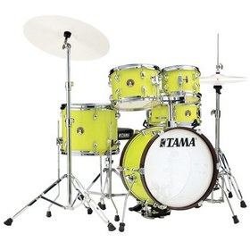 Resim Tama Ljk56h5-fym Club-jam Fluorescent Yellow Mist 5 Parça 16b/8t/10t/12f/12s Sınırlı Üretim Akustik Davul Seti 