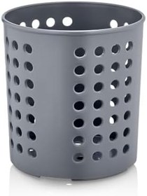 Resim Rotanev Plastik Silindir Dik Kaşıklık & Tezgah Üstü Düzenleyici & Servis Standı (Antrasit) 