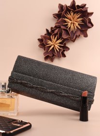 Resim weem bag Elysara EB0252 | KUM SİM ZARİF ÖRGÜ ŞERİTLİ ABİYE ÇANTA 