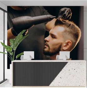 Resim Erkek Kuaförü Duvar Kağıdı Baskı 