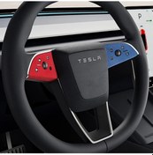 Resim Hightower Tesla Model 3 Highland Direksiyon Kılıfı Pembe Mor Mavi Kavrama 3 Highland+pembe&mor&mavi 