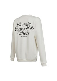 Resim New Balance Mnc3328 Nb Lifestyle Men Sweat Beyaz Erkek Sweatshirt Beyaz 
