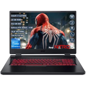 Resim Acer Nitro 5 AN515-58 NH.QFLEY.003 i7 12700H 15.6" 16 GB RAM 512 GB SSD RTX 3050 Ti 4 GB FHD FreeDOS Gaming Laptop 