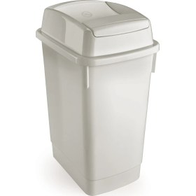 Resim Melkan Home Banyo Çöp Kovası 27 Litre Çift Taraf Itme Kapaklı Çöp Kovası Atık Kutusu Cafe Otel Çöp Kovası 