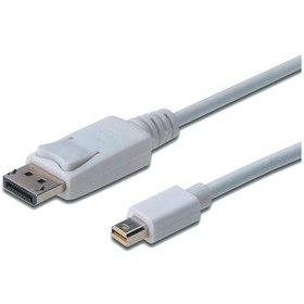 Resim Digitus Ak-340102-020-w 2 Mt Dısplay Port To Mini Dısplay Port Erkek-erkek Dp1.1a Kilit Mekanizmalı Kablo 