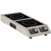 Resim Cam Yüzeyli Dikey İndüksiyon Ocak, 2x1800 W, Elektrikli 