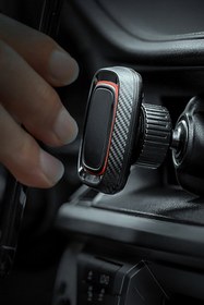 Resim TechnoStation Güçlü Manyetik Havalandırmaya Takılan Araç Telefonu Tutucu 360º Dönen 4.0-7.0 Inç Telefon Tutucu 