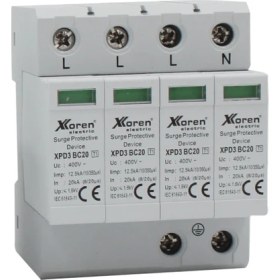 Resim Xkoren 4 Kutuplu B ve C Sınıfı 400V Ac Parafudr Sayaç Öncesi 