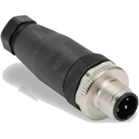 Resim Wain M12 4 Pin D Kollu Erkek Seyyar Konnektör Lumberg 