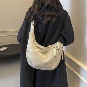Resim 8 renk seçeneğiyle şık gri kadın çapraz çanta - ayarlanabilir omuz askıları, çok fonksiyonlu cepler, hafif ve dayanıklı, işe gidiş-geliş, okul ve günlük kullanım için uygun, eş, en iyi arkadaş veya kız kardeşe harika hediye 
