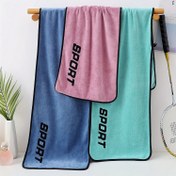 Resim Yetişkinler için 1 adet Ultra-Yumuşak Mikrofiber Spor Havlusu - Hızlı Kuruyan, Ultra Emici Spor ve Yoga Havlusu ile Modern Tasarım, 3 Renk (Mavi / Pembe / Teal) - Fitness, Koşu, Açık Hava Aktiviteleri, Yoga Aksesuarları için Makinede Yıkanabilir | Şık Fitness Havlusu | Mikrofiber Havlu, Spor Salonu Havlusu 