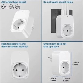 Resim Tekli Yüksek Voltaj Korumalı Duvar Prizi 2x Type-C 1x USB Çıkışlı Priz Grup Priz Çoğaltıcı Beyaz 