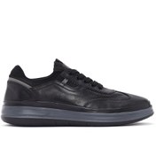 Resim Derimod Erkek Siyah Bağcıklı Deri Sneaker 24SFD623318 
