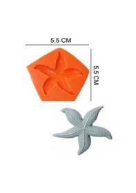 Resim Şeker Hamur Kalıbı Silikon Deniz Yıldızı 5,5 5,5 Cm 
