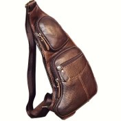 Resim Erkekler için Vintage Çapraz Askılı Çanta, Ayarlanabilir Kayış ve Fermuarlı Kapatma - Çok Bölmeli Kahverengi Deri İmitasyon Doku, Altın Tonlu Donanım, Pabuc Butona & Toka Kapama, Seyahat Bisiklet Günlük Kullanım İçin Dayanıklı Çapraz Sling Çantası Unisex Tasarım, Çok Cepli Organizör Erkek Ve Bayanlar İçin Ideal Hediye (Kahverengi) Casual & Resmi Etkinlikler Açık Havada Kullanım 