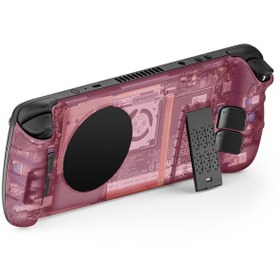 Resim Oyun Konsolu Arka Kapak Ve Kickstand Transparent Pembe 