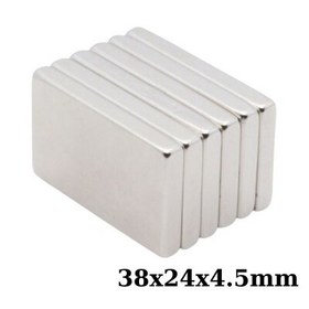 Resim 38x24x4.5mm Neodyum Güçlü Mıknatıs - Neodim Magnet 