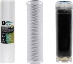 Resim Açık Kasa Su Sistemi Su Arıtma 3'Lü Filtre Seti 