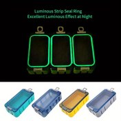 Resim Yeni 3 Adet Luminous Mini Balıkçılık Aksesuar Kutusu Balıkçılık saç tokası Yapay Yem Plastik Birleştirilebilir Depolama Kutusu Deniz Balıkçılığı Aksesuar Kutusu 
