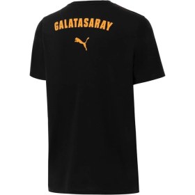 Resim Galatasaray Lisanslı Siyah Puma A Takım T-Shirt Şal Atkı Hediyeli 