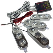 Resim Çakar Lamba 3x4 Led Kırmızı-kırmızı 12-24v / Lapa535-3 